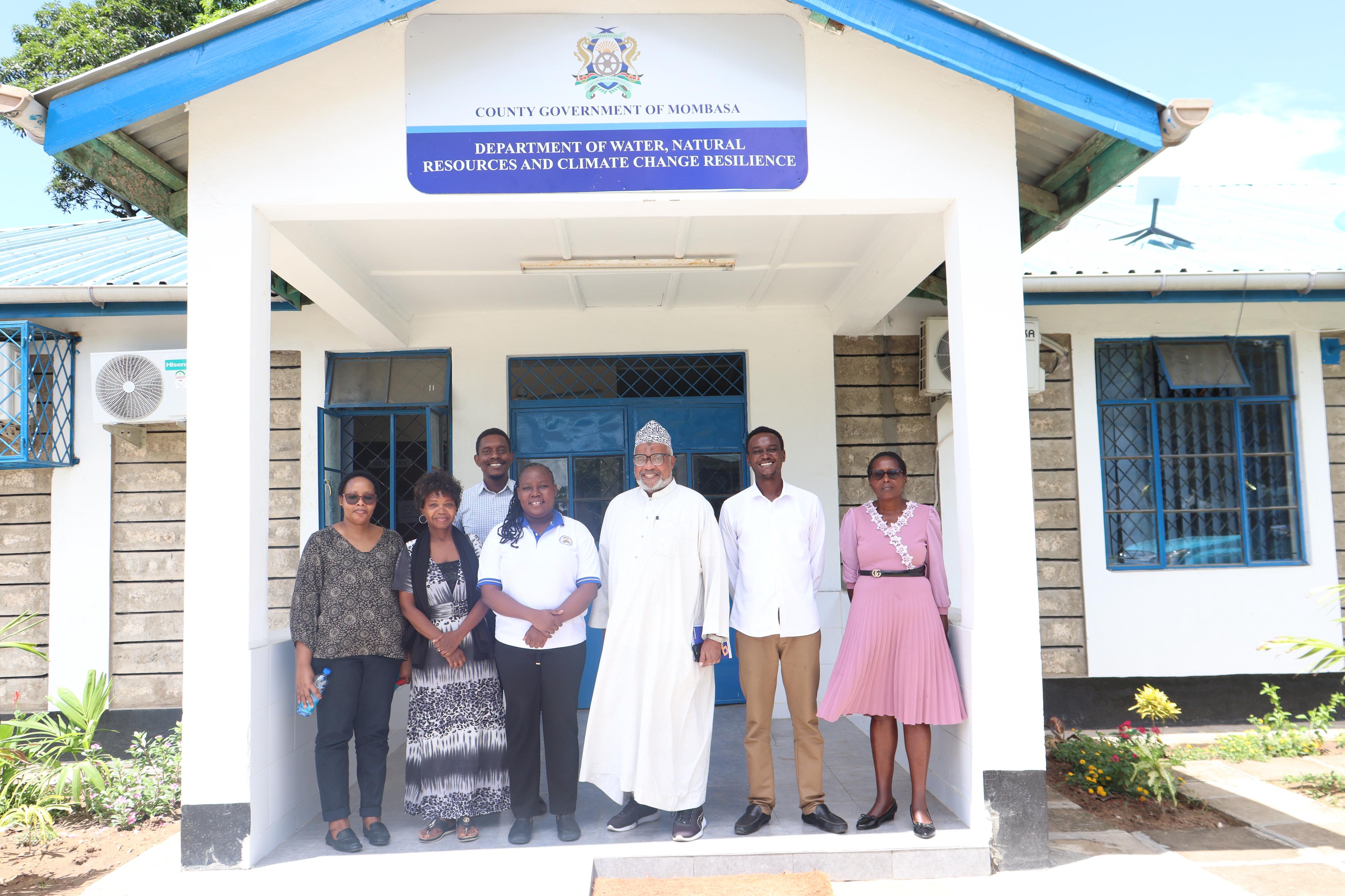 Meeting with the CECM in charge of Water & Environment, Mombasa County at their office in Mikindani.